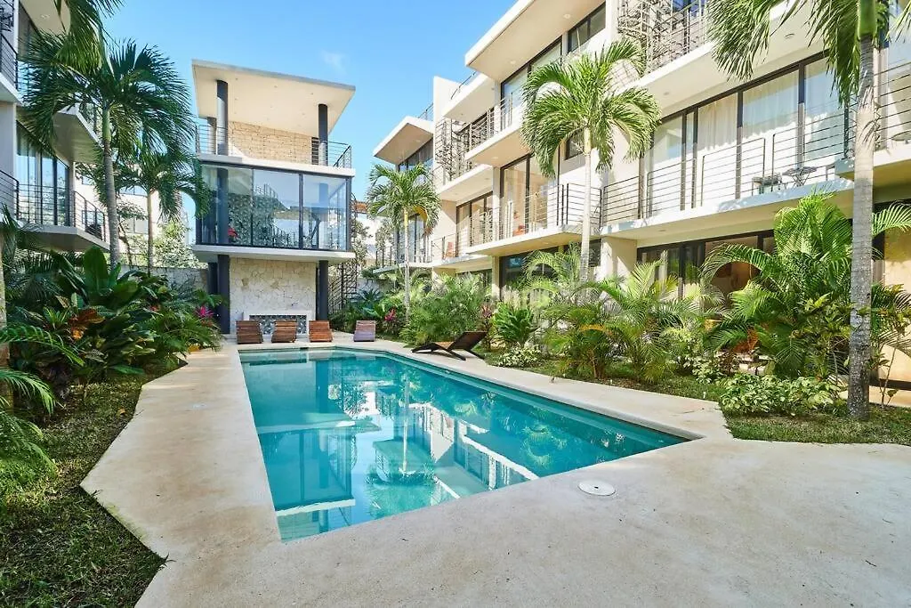 304 Amena Romantic Jungle Ph W/ Private Pool & Gym Apartment Tulum