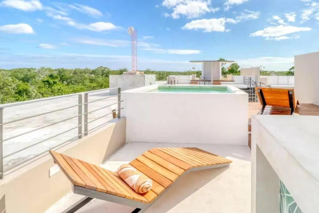 304 Amena Romantic Jungle Ph W/ Private Pool & Gym Apartment Tulum