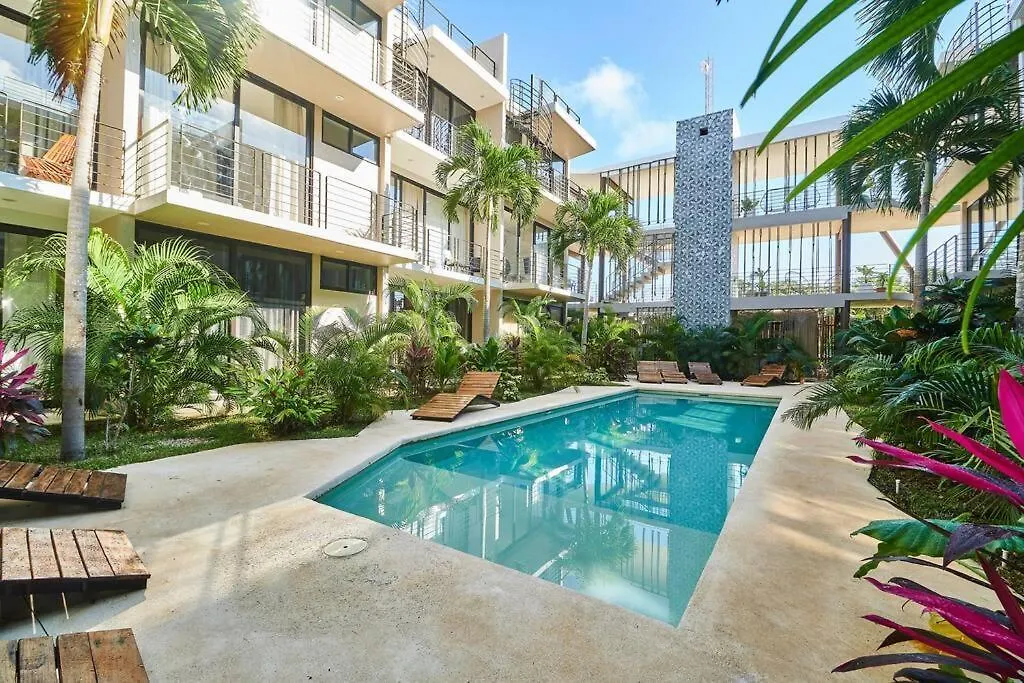 304 Amena Romantic Jungle Ph W/ Private Pool & Gym Apartment Tulum